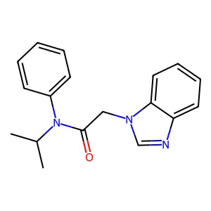 Acetamide, 2-benzoimidazol-1-yl-N-isopropyl-N-phenyl- structure