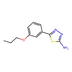 5-(3-Propoxyphenyl)-1,3,4-thiadiazol-2-amine structure