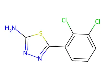 5-(2,3-Dichlorophenyl)-1,3,4-thiadiazol-2-amine structure