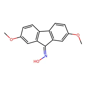 2,7-Dimethoxy-9H-fluoren-9-one oxime structure