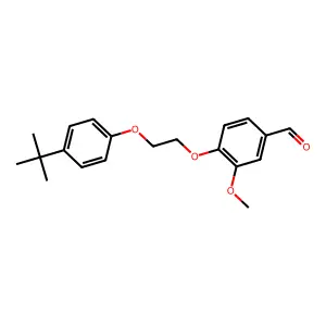 4-[2-(4-Tert-butylphenoxy)ethoxy]-3-methoxybenzaldehyde structure