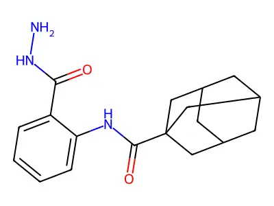 N-[2-(hydrazinecarbonyl)phenyl]adamantane-1-carboxamide structure