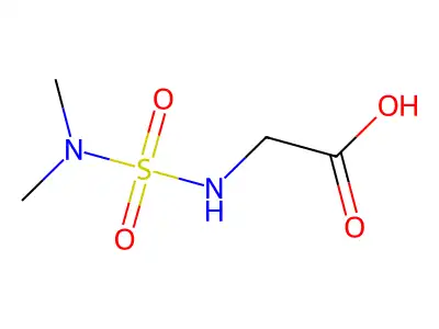 2-((Dimethylsulfamoyl)amino)acetic acid structure
