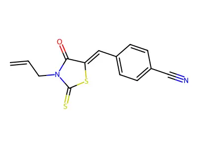 4-[(Z)-(4-oxo-3-prop-2-enyl-2-sulfanylidene-1,3-thiazolidin- structure