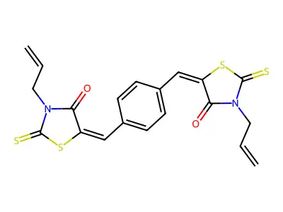 (5E)-5-[[4-[(E)-(4-oxo-3-prop-2-enyl-2-sulfanylidene-1,3-thi structure