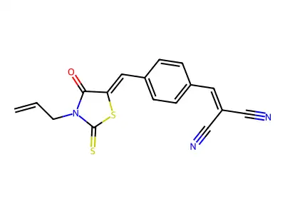 2-[[4-[(Z)-(4-oxo-3-prop-2-enyl-2-sulfanylidene-1,3-thiazoli structure
