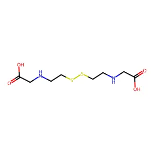 Ethylamine, 2,2'-dithiobis(N-carboxymethyl-, dihydrochloride structure