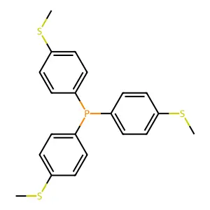 Phosphine, tris(p-methylthiophenyl)- structure
