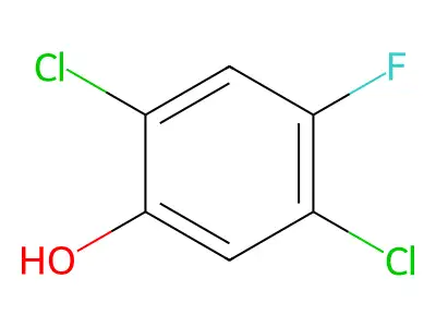 2,5-Dichloro-4-fluorophenol structure