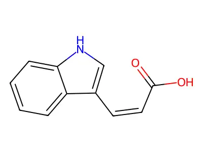 Indole-3beta-acrylic acid structure