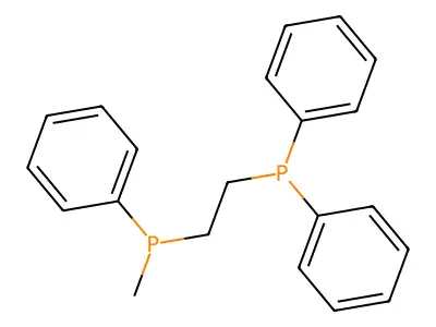 Phosphine, [2-(diphenylphosphino)ethyl]methylphenyl- structure