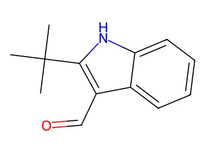 2-(tert-butyl)-1H-indole-3-carbaldehyde structure