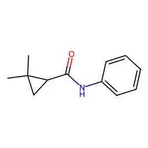 2,2-Dimethyl-N-phenylcyclopropanecarboxamide structure