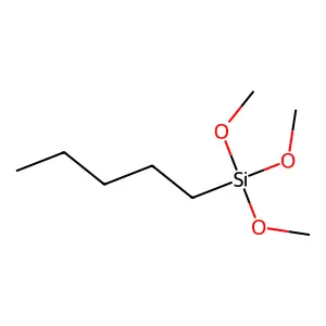 Pentyltrimethoxysilane structure