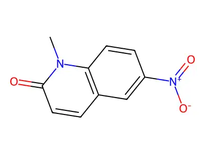 1-Methyl-6-nitro-2(1H)-quinolone structure