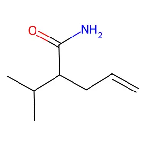 2-(1-Methylethyl)-4-pentenamide structure