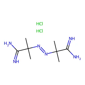 2,2'-Azobis(2-methylpropanimidamide) dihydrochloride structure