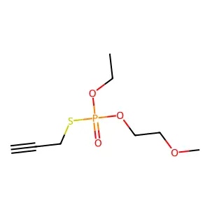 O-Ethyl O-(2-methoxyethyl) S-prop-2-yn-1-yl phosphorothioate structure