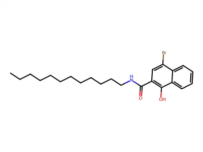 4-Bromo-N-dodecyl-1-hydroxy-2-naphthalenecarboxamide structure