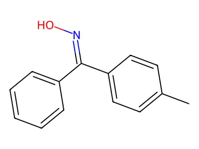 (E)-phenyl(p-tolyl)methanone oxime structure