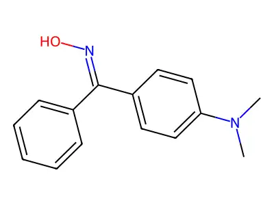 P-Dimethylaminobenzophenone anti-oxime structure
