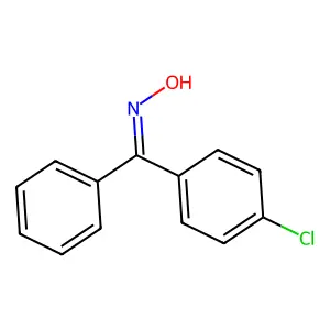 (NE)-N-[(4-chlorophenyl)-phenylmethylidene]hydroxylamine structure