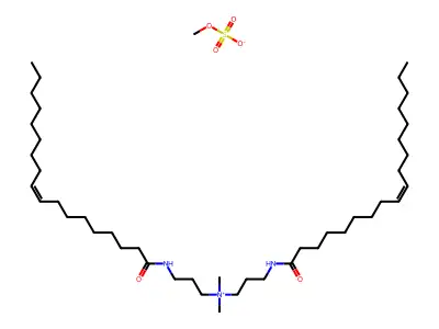 Dimethyl-bis[3-(octadec-9-enoylamino)propyl]azanium;methyl sulfate structure