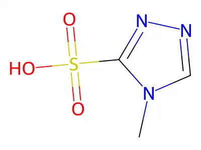 4-methyl-4H-1,2,4-triazole-3-sulfonic acid structure