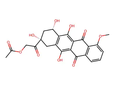 14-O-Acetyldaunomycinone structure