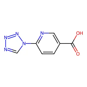 6-(1H-Tetraazol-1-yl)nicotinic acid structure