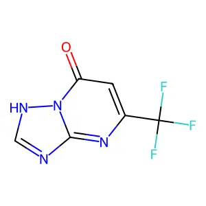 5-(trifluoromethyl)-4H,7H-(1,2,4)triazolo(1,5-a)pyrimidin-7-one structure