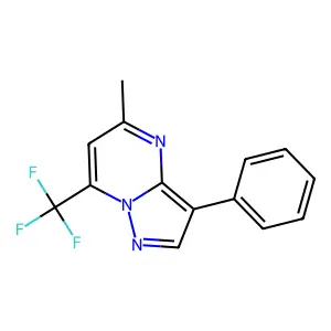 5-Methyl-3-phenyl-7-(trifluoromethyl)pyrazolo[1,5-a]pyrimidine structure