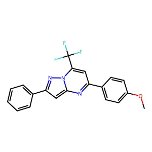 5-(4-Methoxyphenyl)-2-phenyl-7-(trifluoromethyl)pyrazolo[1,5-a]pyrimidine structure