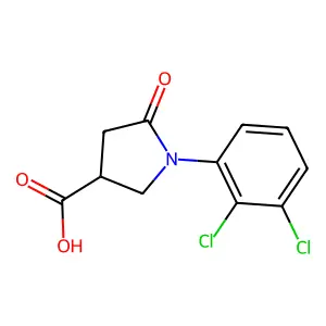 1-(2,3-Dichlorophenyl)-5-oxo-3-pyrrolidinecarboxylic acid structure