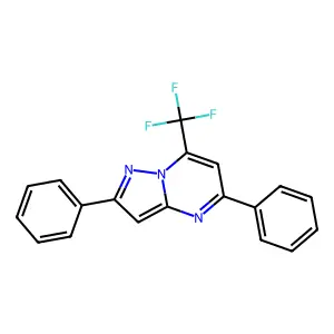 2,5-Diphenyl-7-(trifluoromethyl)pyrazolo[1,5-a]pyrimidine structure