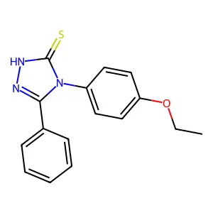 4-(4-ethoxyphenyl)-5-phenyl-4H-1,2,4-triazole-3-thiol structure