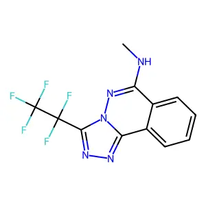 N-Methyl-3-(1,1,2,2,2-pentafluoroethyl)[1,2,4]triazolo[3,4-a]phthalazin-6-amine structure