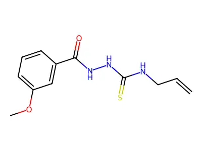 N-Allyl-2-(3-methoxybenzoyl)hydrazinecarbothioamide structure