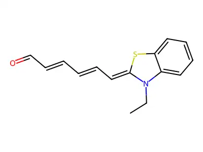 6-(3-Ethyl-2(3H)-benzothiazolylidene)-2,4-hexadienal structure