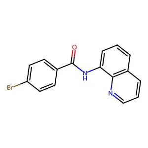 4-bromo-N-quinolin-8-ylbenzamide structure