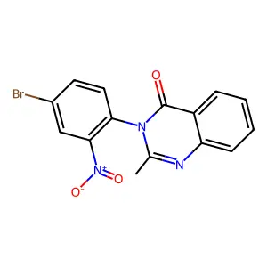 3-(4-Bromo-2-nitrophenyl)-2-methylquinazolin-4-one structure