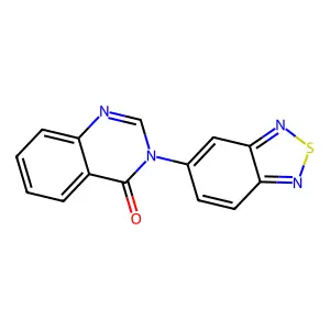 3-(2,1,3-Benzothiadiazol-5-yl)quinazolin-4-one structure