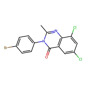 3-(4-Bromophenyl)-6,8-dichloro-2-methyl-3,4-dihydroquinazolin-4-one structure