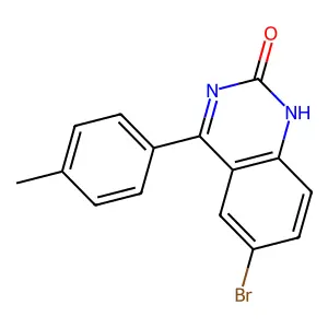 6-bromo-4-(4-methylphenyl)-1H-quinazolin-2-one structure