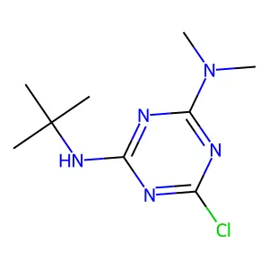 6-Chloro-2-tert.-butylamino-4-dimethylamino-[1,3,5]-triazine structure