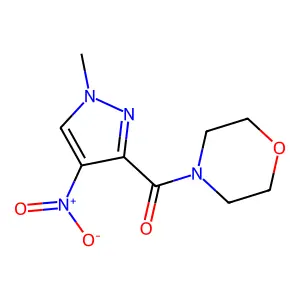 (1-Methyl-4-nitro-1H-pyrazol-3-yl)-4-morpholinylmethanone structure