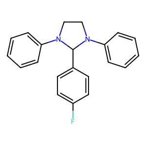 2-(4-Fluorophenyl)-1,3-diphenylimidazolidine structure