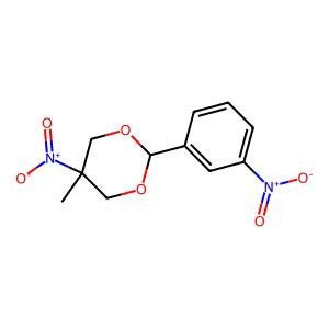 5-Methyl-5-nitro-2-(3-nitrophenyl)-1,3-dioxane structure
