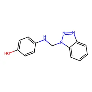 4-(Benzotriazol-1-ylmethylamino)phenol structure