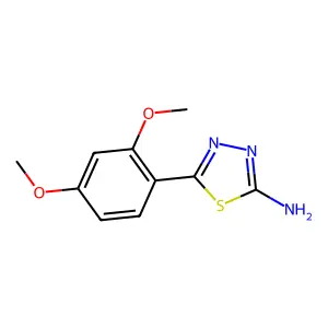 5-(2,4-Dimethoxyphenyl)-1,3,4-thiadiazol-2-amine structure